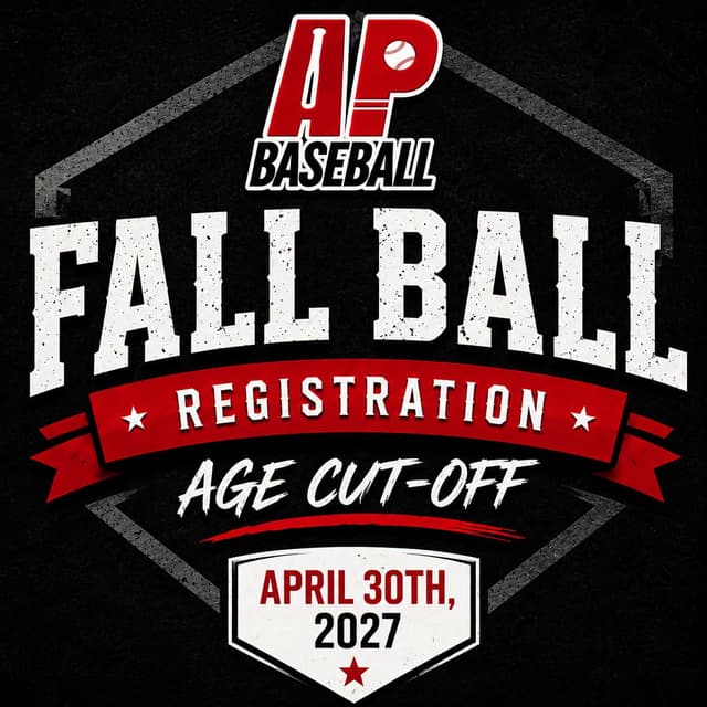 Fall Ball Registration Opens August 1 — Age Cut-Off Update